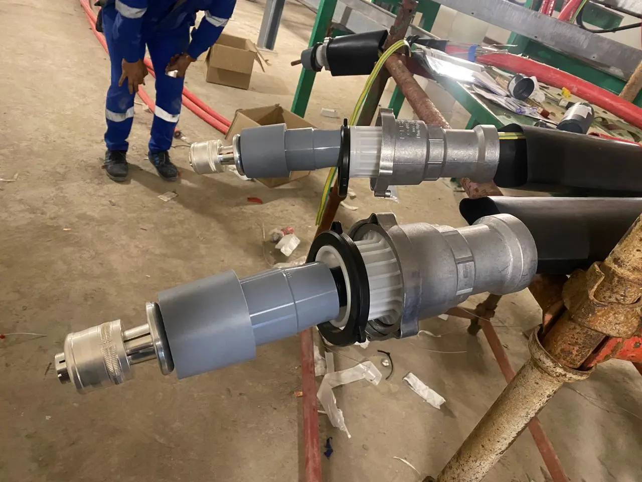 33KV GIS termination kits prepared on site