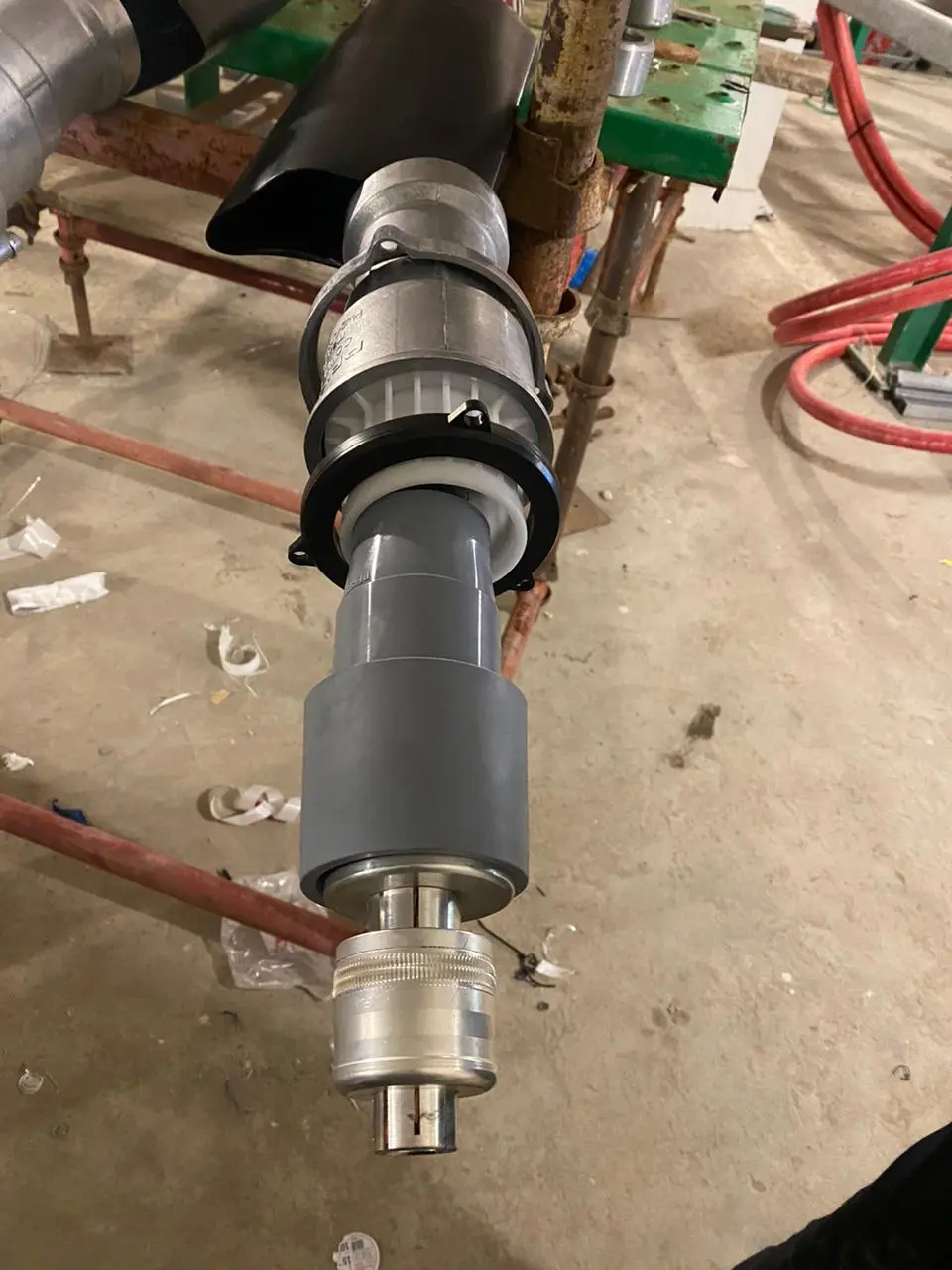 Close-up of a 33KV plug-in termination kit